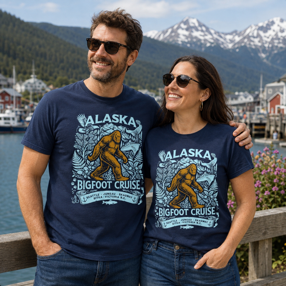 Alaska Bigfoot Cruise Walker T-Shirt