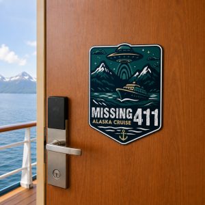 Missing 411 - 12" Die Cut Door Magnet